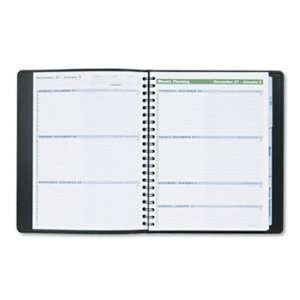  The Action Planner Recycled Weekly Appointment Book, Black 