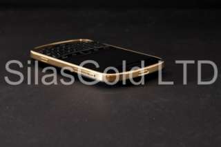 BlackBerry Bold 9900 Black Unlocked Gold Plated Mirror Finish 