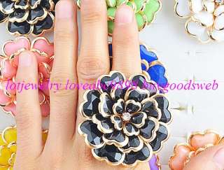 WHOLESALE 20P FASHION JEWELRY CHARM LOTS NEW ROSE FLOWER RESIN 