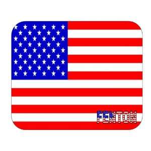  US Flag   Fenton, Michigan (MI) Mouse Pad 