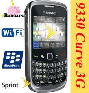 Great RIM Blackberry 9330 Curve 3G Cell Phone Sprint PCS Smartphone 
