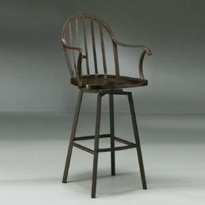  Windsor 30 Swivel Bar Stool with Arms in Autumn Rust 
