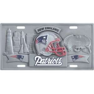  New England Patriots 3 D License Plate