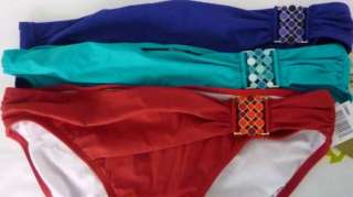 2Bamboo C39888B1 Jewel Embellished Sash Swimsuit Bottom NWT $39 