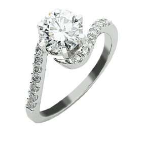  Prong set Round Diamonds Engagement Ring (ring Only) With 