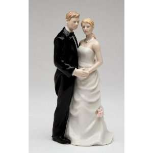  5.75 inch Ceramic Romantic Wedding Couple Figurines In 