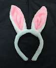 White Rabbit Animal Headband Pink Ear Hair Band Fancy Dress Costume 