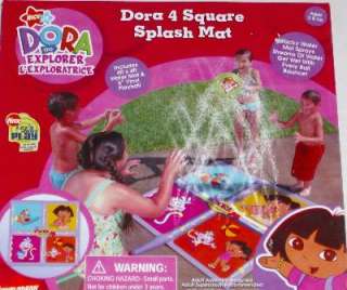 Dora Explorer 4 Square Splash Mat Sprinkler Water Spray 013195747063 
