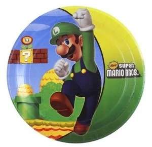 Mario Bros. Party Supplies   Dessert Plates 8ct  