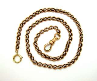 Watch Chain/Necklace Platinum & 14Kt Pink Gold Vintage  