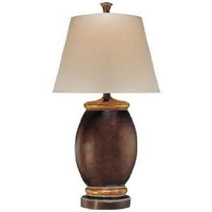    Ambience Collection Brown Oval Table Lamp