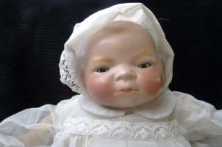 Antique Grace S. Putnam Germany Bye Lo Bye Lo Doll Bisque Head Baby 