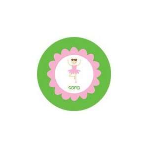  personalized ballerina plate (style 1p)
