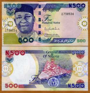 Nigeria, 500 naira, 2010, P 30 NEW, UNC  