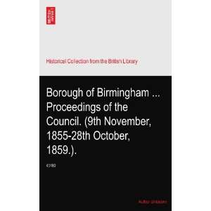  Borough of Birmingham  Proceedings of the Council. (9th 