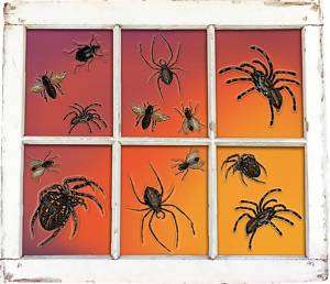 16 Vinyl Spider Window ~Halloween Decals~ Black Widow  
