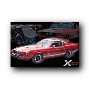   Mustang Poster GTO 500 Red Xtreme Machines 24111