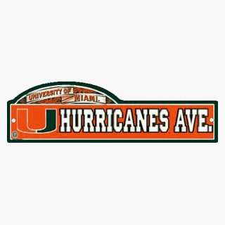  NCAA Miami Hurricanes Zone Sign
