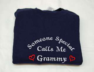 Personalized Embroidered Grammy Grandma Sweatshirt  