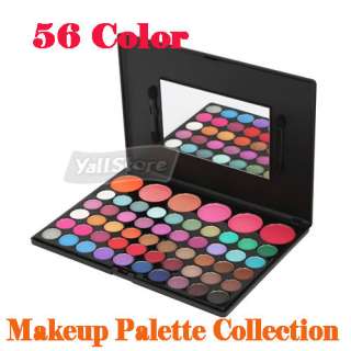 56 Color Eyeshadow & Blush Makeup Palette 50 Shining Eyeshadow + 6 