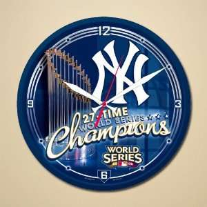   World Series Champions 27 Time Champs Wall Clock 