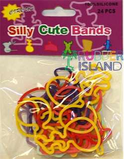 Silly Shaped Rubber Bandz Bracelets Necklaces Rings  