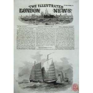  1857 Chinese Merchants Lorchas Canton River Ship Sea