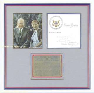 DWIGHT D. EISENHOWER WHITE HOUSE CHRISTMAS CARD SIGNED  