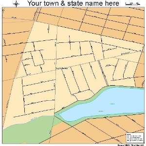  Street & Road Map of South Belmar, New Jersey NJ   Printed 