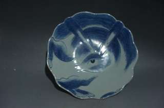 Chinese Export Japanese Blue & White Rabbit Porcelain Plate  