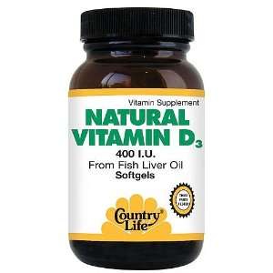  Country Life® Natural Vitamin D3