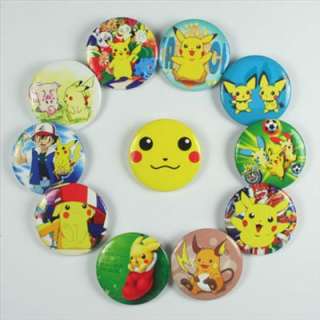   Pokemon Pikachu Pins Badges Buttons Boy Girl Birthday party favor Gift