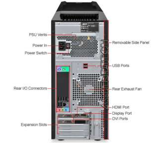 ACER PREDATOR AG5900 U3092 INTEL CORE I7 870 8GB DDR3 1.5TB HDD WIN 7 