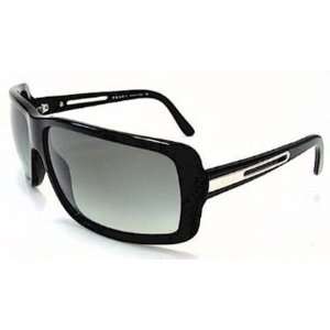  Prada Spr14i Shiny Black / Gray Gradient Sunglasses 