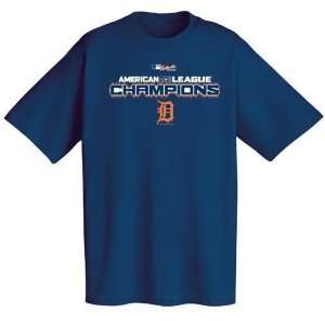 Detroit Tigers 2006 ALCS Champions Navy Blue Locker Room T shirt 