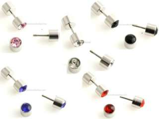 stainless steel diamante studs