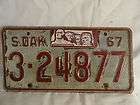 south dakota 1967 3 24877 license plate mount rushmore memorial