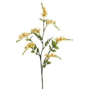 Club Pack of 24 Artificial Yellow Vinca Silk Flower Sprays 29  