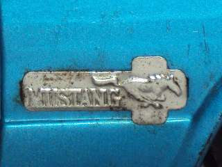 Vintage Battery Oprated Yonezawa FORD MUSTANG Convertible Tinplate Toy 