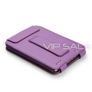   TOUCH FLIP PURPLE LEATHER COVER CASE WITH COMPACT READING LIGHT  