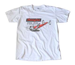 Vintage Champion Speed Shop Decal T Shirt   San Francisco, Hot Rod 