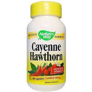  Natures Way Cayenne Hawthorn w/Vitamin E 100 Caps Health 