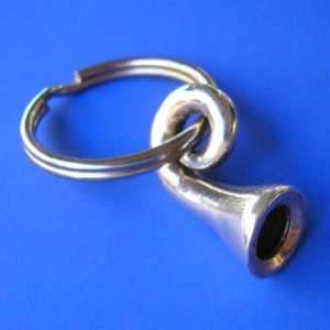 KG 01 Golf Ball Tee Key Ring Silver Jewelry Keyring  