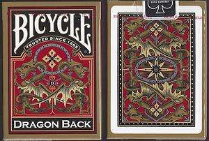 12 DECKS Bicycle GOLD Dragon Back playing cards  