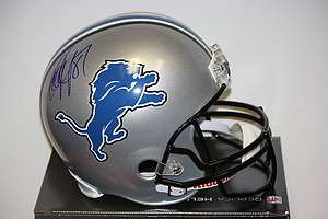 Calvin Johnson Autographed Detroit Lions F/S Helmet  