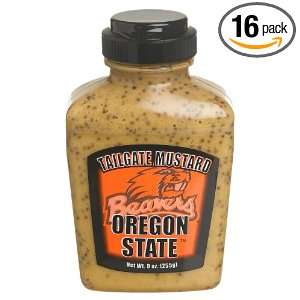 Tailgate Mustard Oregon State University, 9 Ounce Jars (Pack of 16 