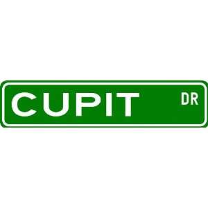  CUPIT Street Sign ~ Personalized Family Lastname Sign 