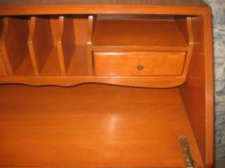 Vintage Ethan Allen Made in Vermont Maple Secretary Drop Lid Desk 