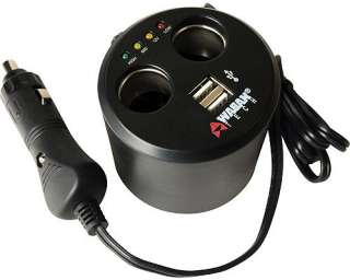   12V DC Cup Holder Power Adapter with attached 12 volt DC power adapter
