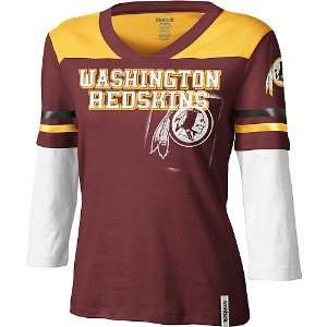  Washington Redskins Ladies Statement 3/4 Sleeve Jersey 